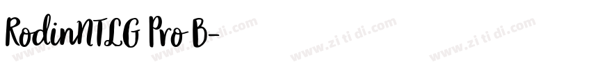 RodinNTLG Pro B字体转换